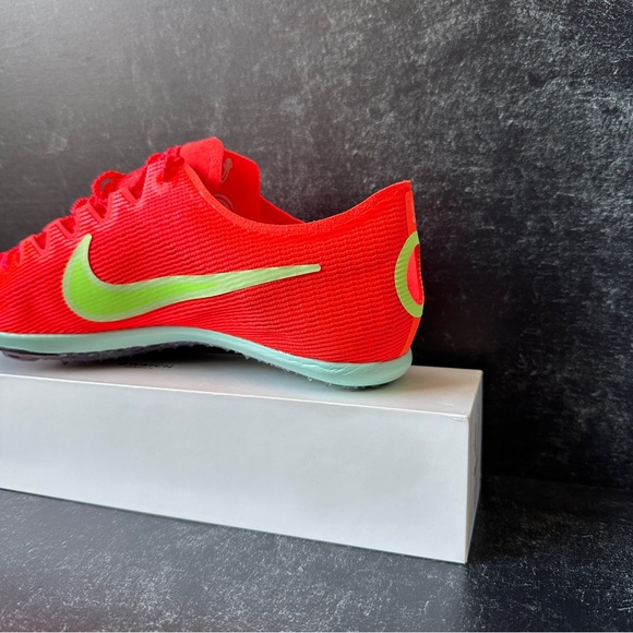 NIKE ZOOM MAMBA 6 RED ORANGE VOLT MENS TRACK AND FIELD DISTANCE SPIKES SIZE 10.5 main image 8
